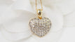 Collier 42 Collier coeur or jaune et diamants 58 Facettes 32593