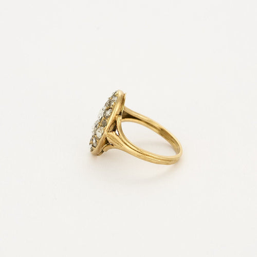 Bague 51 Bague en or jaune 18K diamants 58 Facettes ENG10534