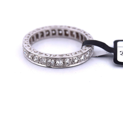 Bague 53 Bague en or blanc et diamants Veretta 58 Facettes