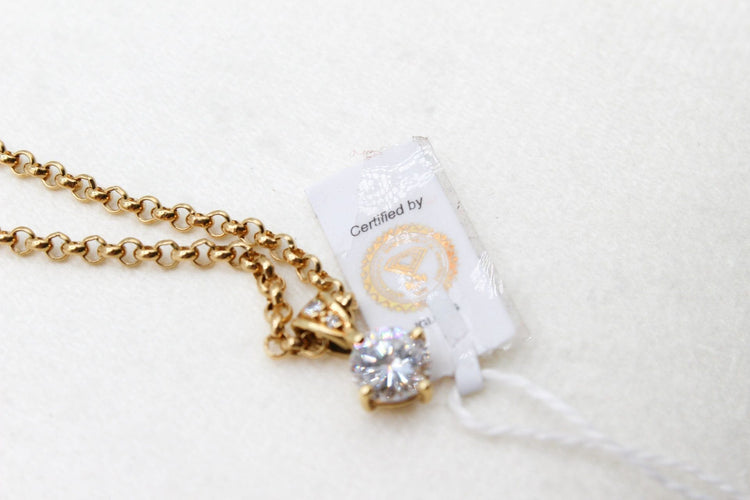 Pendentif Pendentif or jaune, diamants 58 Facettes 240306