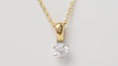 Collier 44cm Collier solitaire en or jaune et diamant 58 Facettes 31767