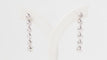 Boucles d'oreilles 4.3cm pendants d'oreilles en or blanc et diamants 58 Facettes 32256