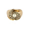 Bague 57 Bague en Or rose 18k, perle de culture et diamants 58 Facettes DAX0101