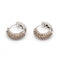 Boucles d'oreilles Boucles d'oreilles Champagne en or blanc et diamants 58 Facettes D364823SO