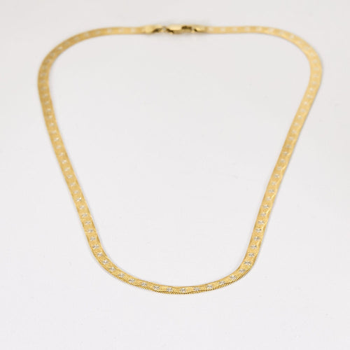 Collier Collier en Or jaune & blanc 18k 58 Facettes THI0310