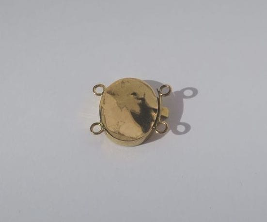 Fermoir ancien deux rangs or rose 58 Facettes