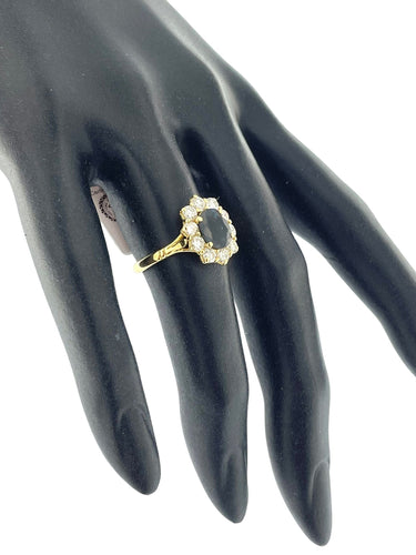 Bague 52 Bague cocktail vintage 1,60 carat saphir et diamants certifiés IGI 58 Facettes