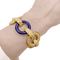 Bracelet Bracelet or jaune, lapis lazuli. 58 Facettes 34480