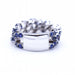 Bague 55 Bague en or blanc, diamants et saphirs 58 Facettes N102886LF