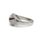 Bague 52 Bague - Or blanc, rubis et diamants 58 Facettes 1078