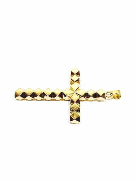 Pendentif Pendentif croix en or jaune 58 Facettes