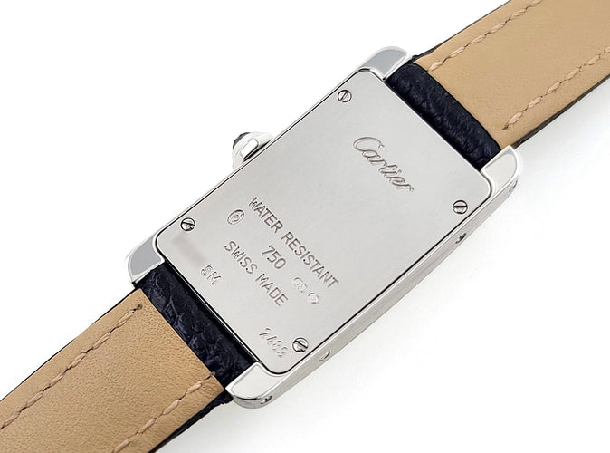 Montre Cartier Tank Américaine 2489 18k White Gold 58 Facettes