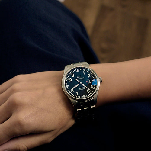 Montre IWC - Pilot Mark XVII - Montre en acier à boitier rond et à mouvement automatique 58 Facettes B240620