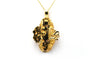 Pendentif Demaret - Pendentif années 70 en or jaune 18 carats et diamants 58 Facettes 22897