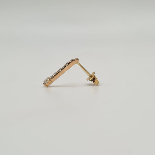 Boucles d'oreilles Boucles d'oreilles en Or rose serties de diamants 58 Facettes