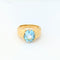 Bague 49 Bague en or jaune et topaze 58 Facettes 29045