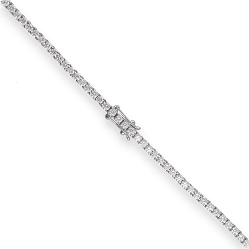 Collier Collier Tennis en or gris 18K - 10,03 Cts de diamants G-VS - 43 cm 58 Facettes FB09718