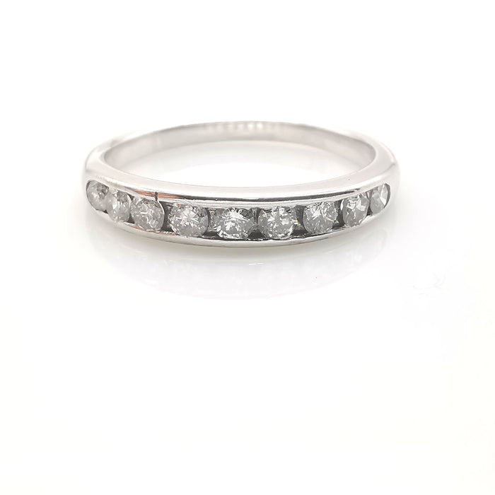 White gold diamond ring