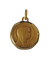 Pendentif Augis - Médaille pendentif Vierge et Bernadette vintage en or jaune 18 carats 58 Facettes