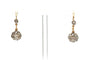 Boucles d'oreilles Dormeuses Or jaune Diamants taille Rose 58 Facettes 22964