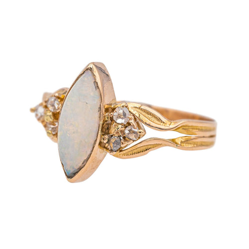 Bague 52 Bague Or rose Opale, Diamant 58 Facettes 3877323CN