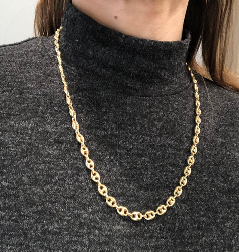 Collier COLLIER GRAIN DE CAFE OR JAUNE 58 Facettes