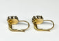 Boucles d'oreilles Boucles d'oreilles en or jaune et argent 916, serties de diamants taille rose, datant du début du XXe siècle. 58 Facettes E18