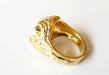 Bague 53 Bague or jaune 18k - Perle Mabé et diamant 58 Facettes