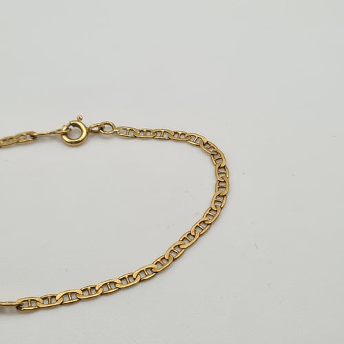 Gourmette or jaune 18 carats 58 Facettes