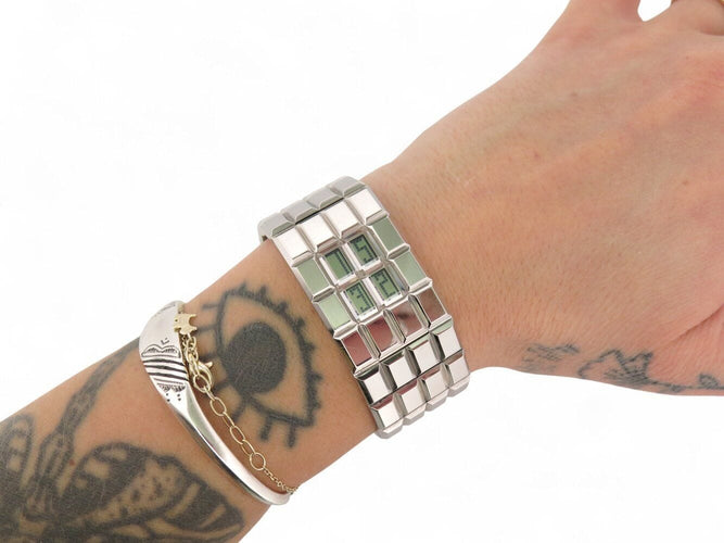 Montre montre CHANEL chocolat 24mm acier palladie digital quartz  lady 58 Facettes 271266