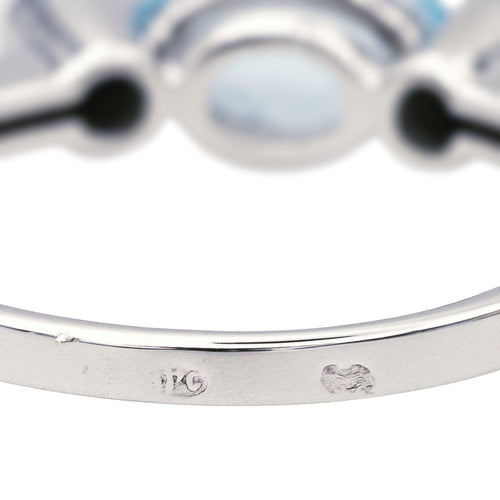 Bague 56 Bague Or blanc Topaze 58 Facettes 4098650RV