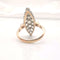 Bague 55 Bague vintage Or rose platine & Diamants 58 Facettes