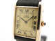Montre vintage montre must de CARTIER tank 30 mm mecanique vermeil dore en 58 Facettes 266183