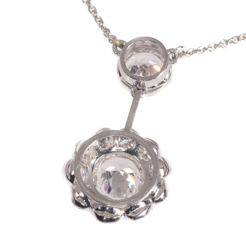 遐想 Art Deco ：50年代的老式切割钻石吊坠，优雅重达4.27克拉 