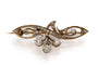 Antique yellow gold brooch with 0.85-carat diamonds in the Art Nouveau style 58 Facettes 9043