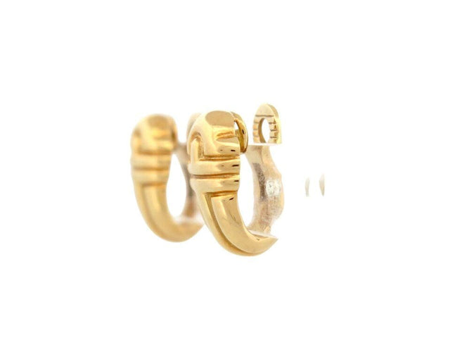 Boucles d'oreilles boucles d'oreilles BULGARI parentesi or jaune 18k 16.3 gr  s 58 Facettes 267994