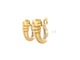 Boucles d'oreilles boucles d'oreilles BULGARI parentesi or jaune 18k 16.3 gr  s 58 Facettes 267994