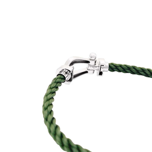 Bracelet Bracelet Fred, "Force 10", or blanc, corderie. 58 Facettes 35211