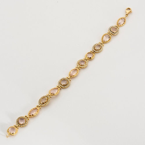 Bracelet Bracelet or jaune quartz 58 Facettes LP841/1