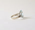 Bague 49 Bague or blanc aigue-marine 2.15 carats 58 Facettes