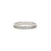 Bague 49 Alliance américaine or blanc diamants 58 Facettes 220418R