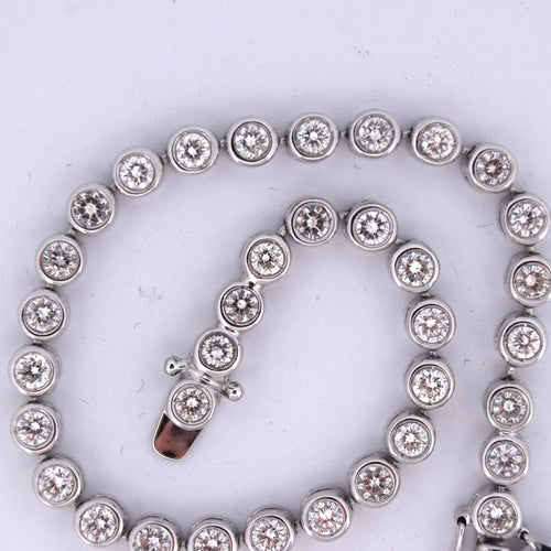 Bracelet Bracelet « TENNIS » - Or blanc 18 carats 58 Facettes