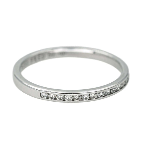 Bague 50 Fred Bague Demi alliance Fred for Love Platine Diamant 58 Facettes 4607371RV