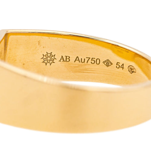 Bague 54 Arthus Bertrand x Vanrycke Bague Chevalière  Or jaune Diamant 58 Facettes 4098660RV