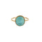 Bague 54 Bague en Or jaune et turquoise 58 Facettes NAR0624