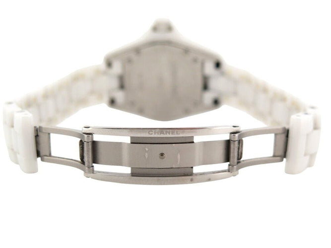 Montre montre CHANEL j12 h0968 33 mm date en ceramique blanc quartz ceramic 58 Facettes 267272