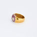 Bague 54 Bague jonc or jaune, rubis, diamants fleurs 58 Facettes