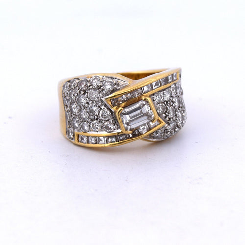 Bague 55 DAMIANI - Bague en or avec diamants 58 Facettes