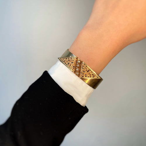 Bracelet Bracelet or jaune diamants 58 Facettes 220067R