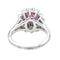 Bague 49 Bague Pompadour Or blanc Rubis, Diamant 58 Facettes 3905084CN